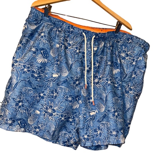 Men Tommy Bahama NAPLES TIKI LUAU blue swim trunks big & tall 3XL tall - Picture 1 of 4